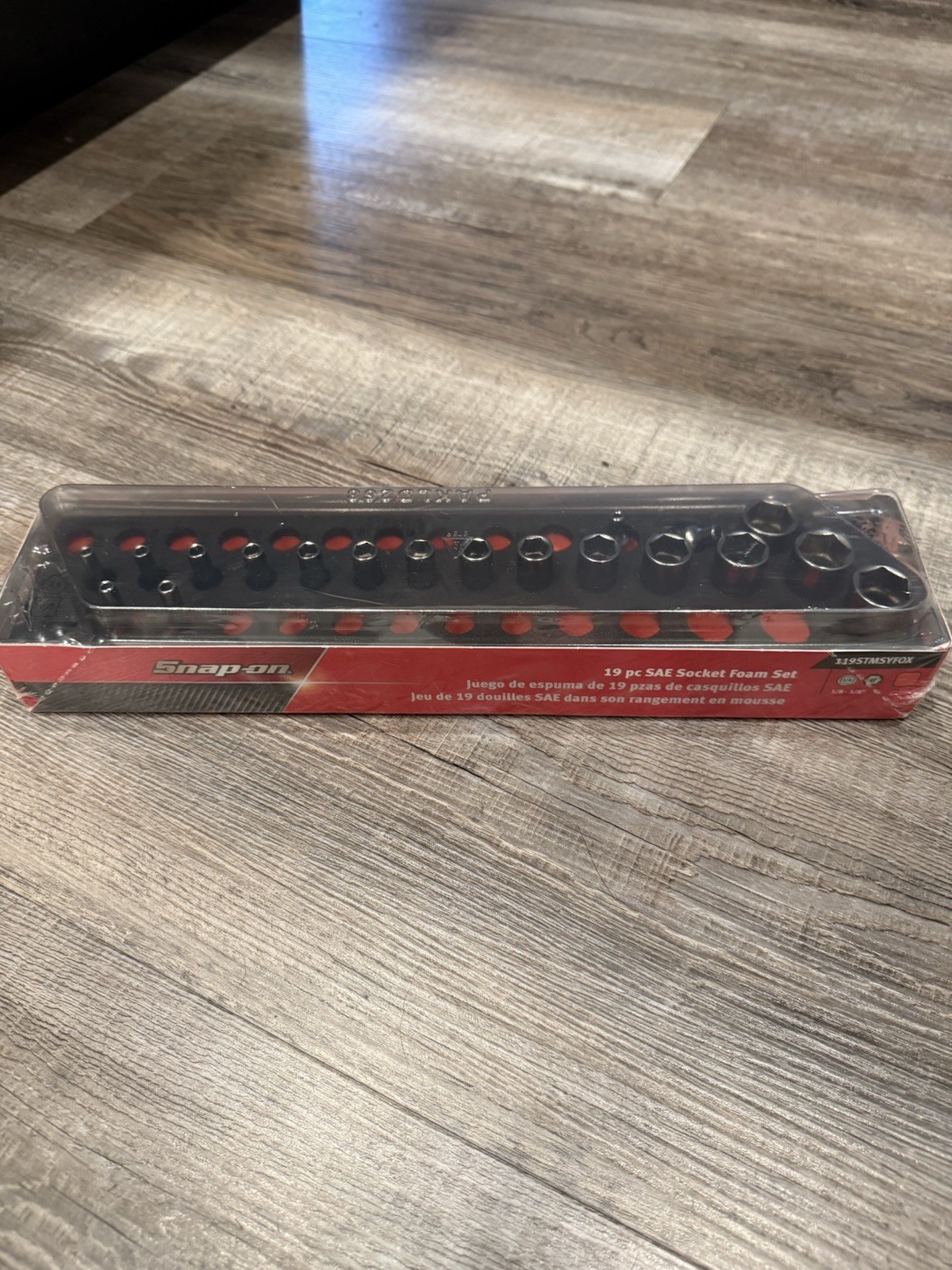 SNAPON 19pc SAE Socket Foam Set