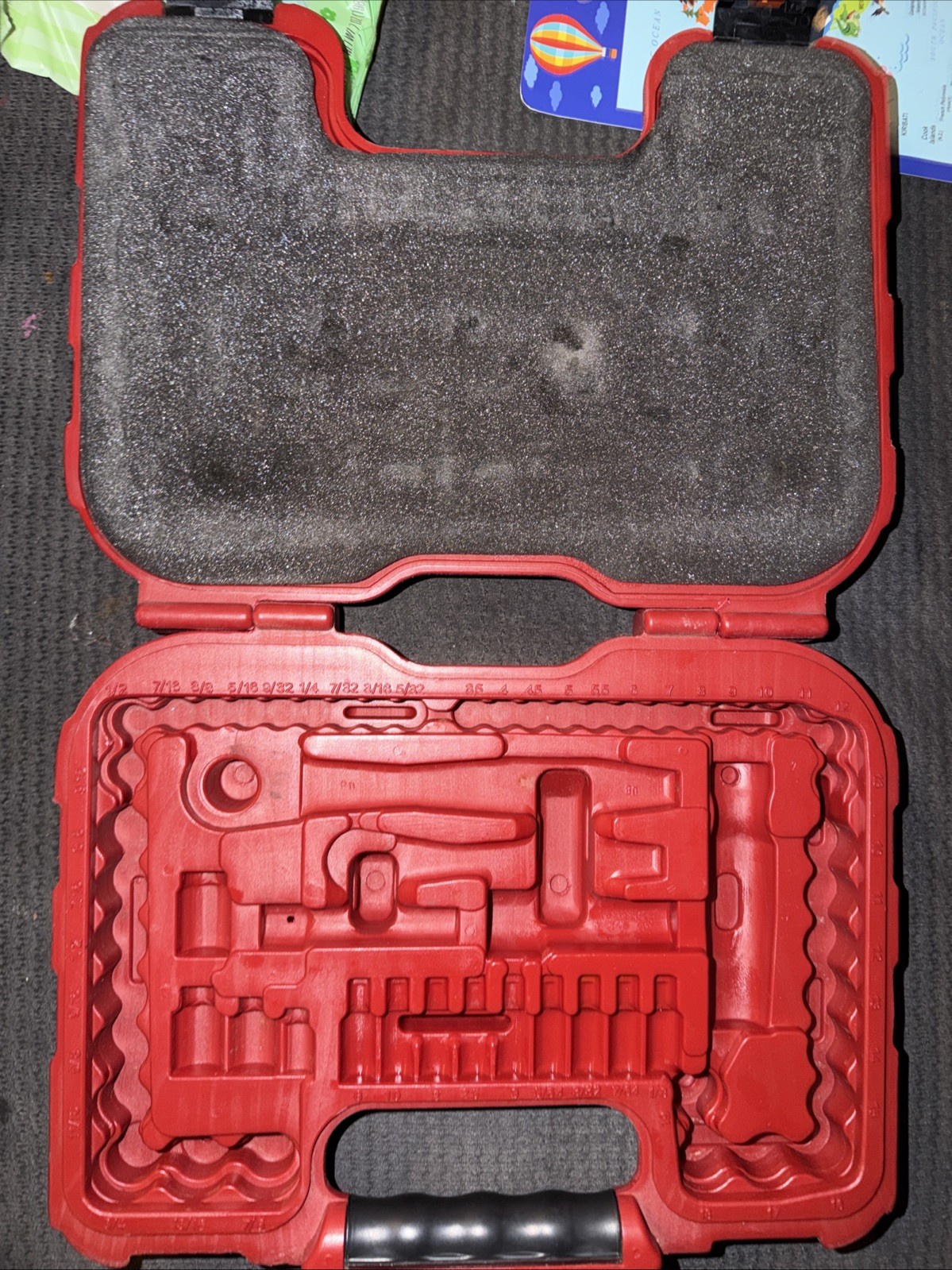 Sears Craftsman CASE ONLY FOR Huge 80pc Max Axess Socket Set 32820 W Inner Felt