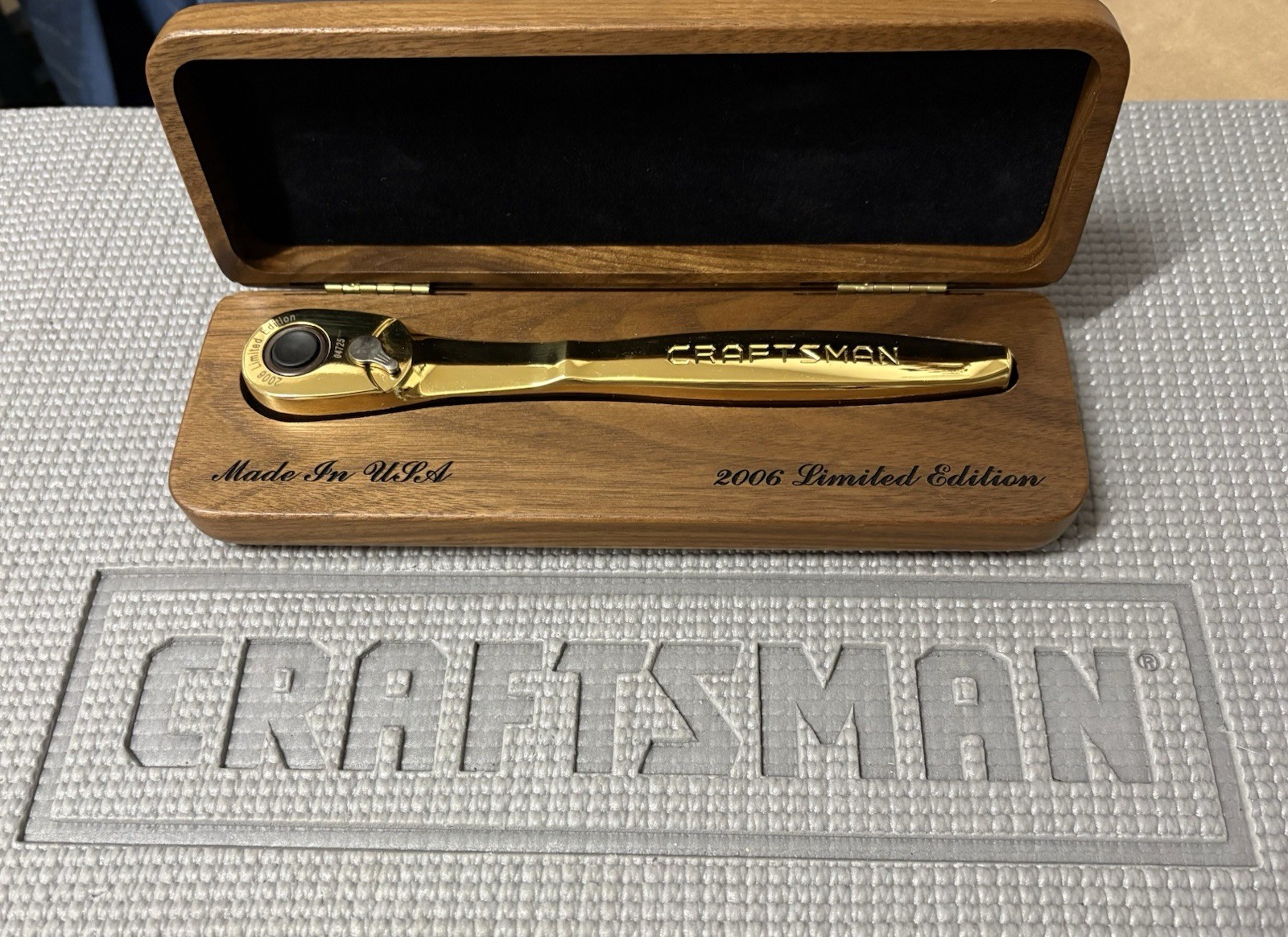 NOS Craftsman Gold 3/8 Drive Thin Profile Ratchet 44995 USA 2006 Limited Edition