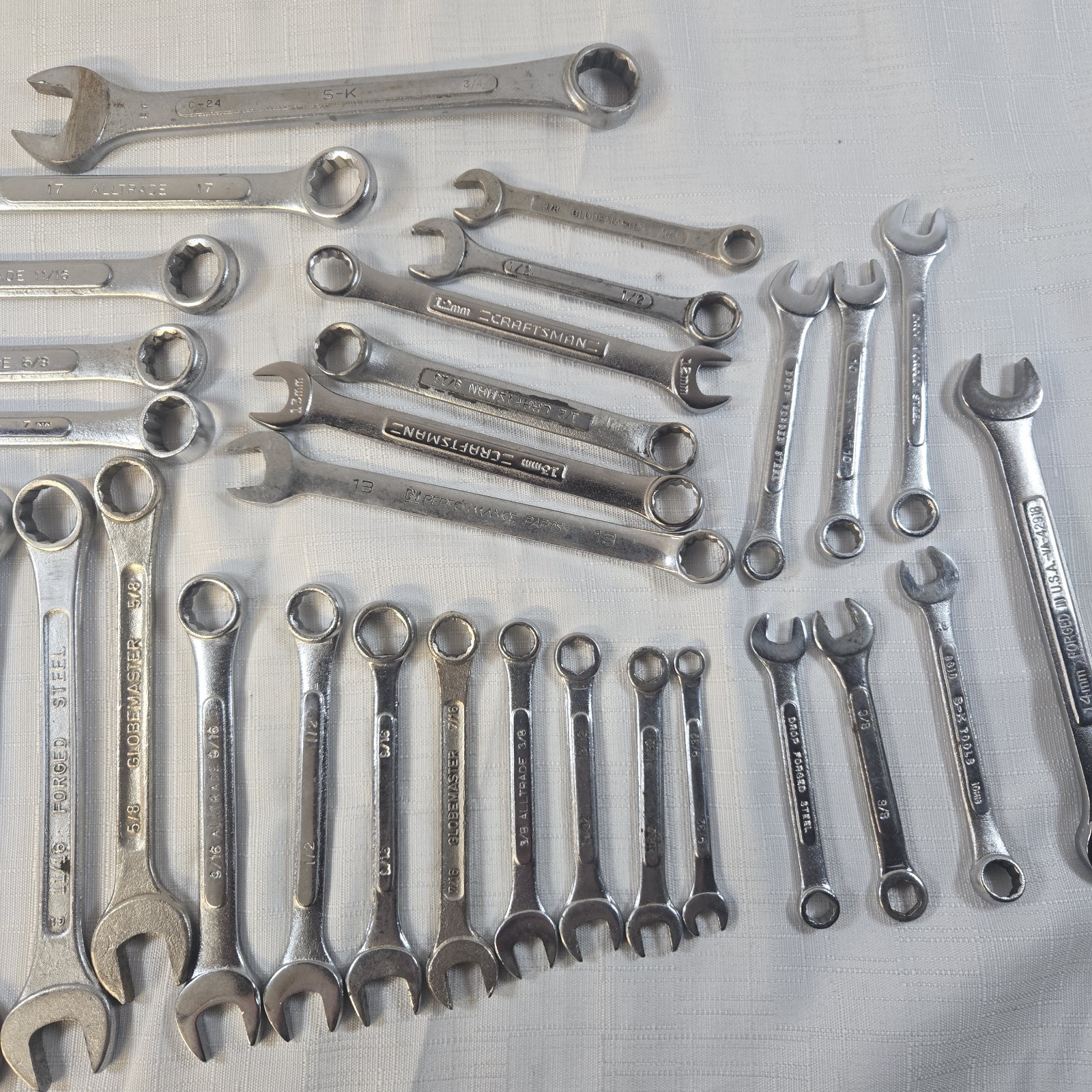 Mixed Wrench Lot 30+ Pcs – Craftsman Globemaster Alltrade Hand Tools B93