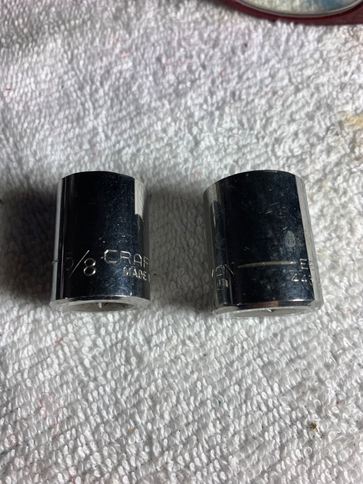 2 – Craftsman Sockets 3/8″ Drive, 5/8”- EE44335 & 11/16”- EE 44336