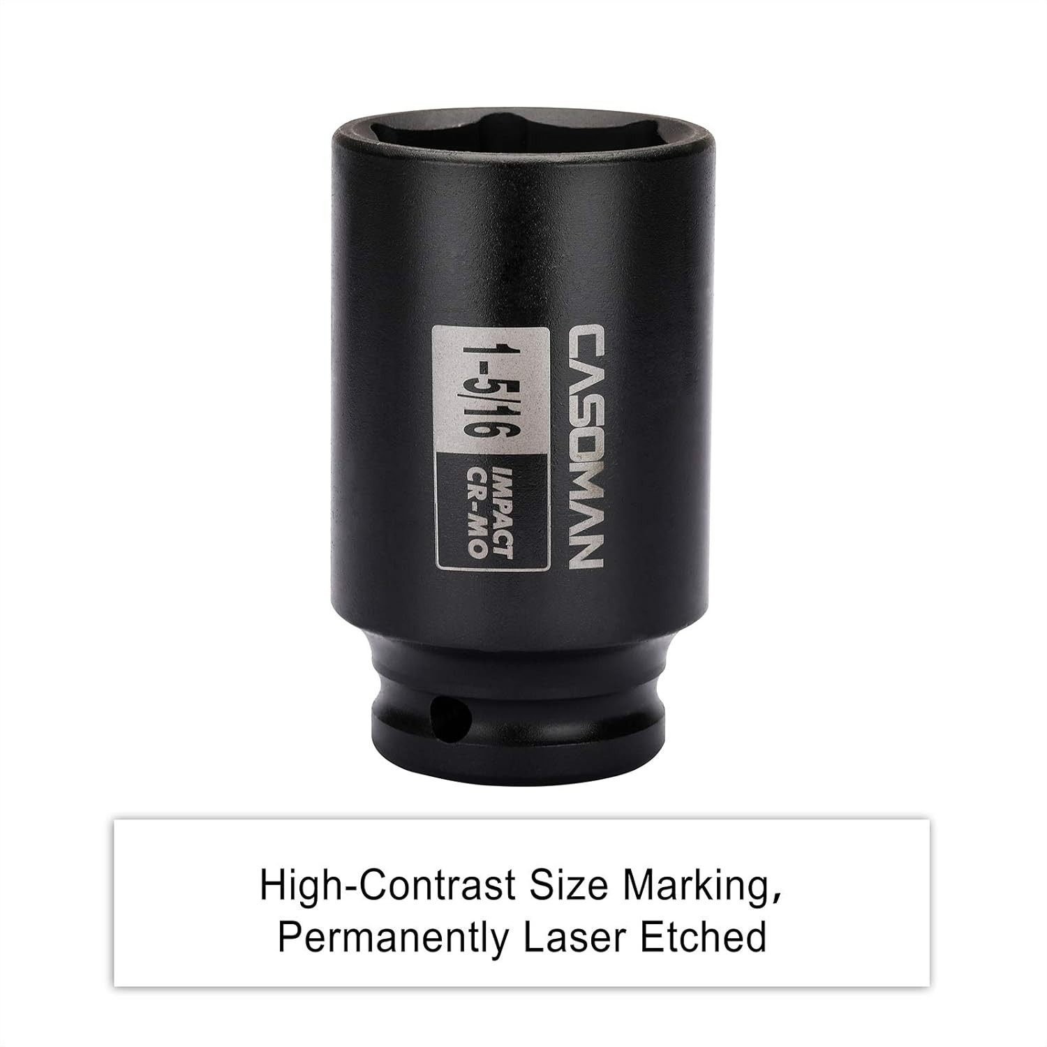 1/2-Inch Drive 6-Point Deep Impact Socket – Corrosion-Resistant Durability
