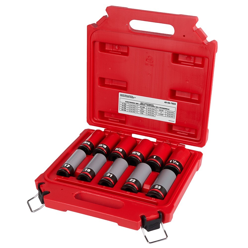 Milwaukee 49-66-7833 1/2 Drive 11PC Lug Nut Socket Set