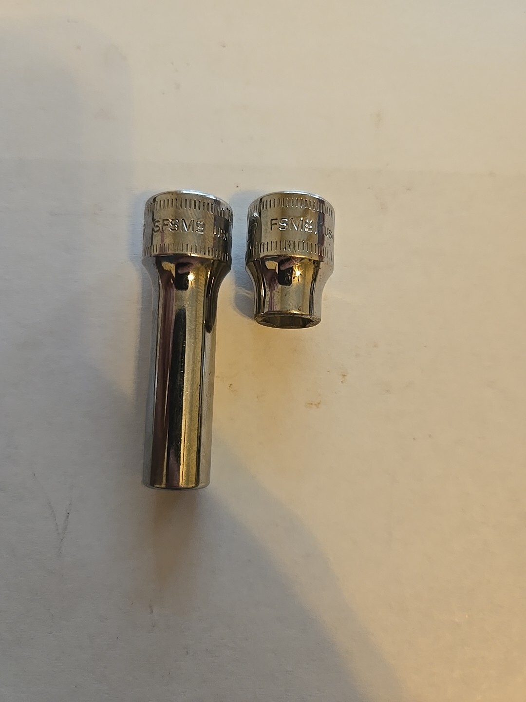 Snap On 3/8″ Drive 9MM 6PT Shallow Deep Chrome Sockets FSM91 SFSM9