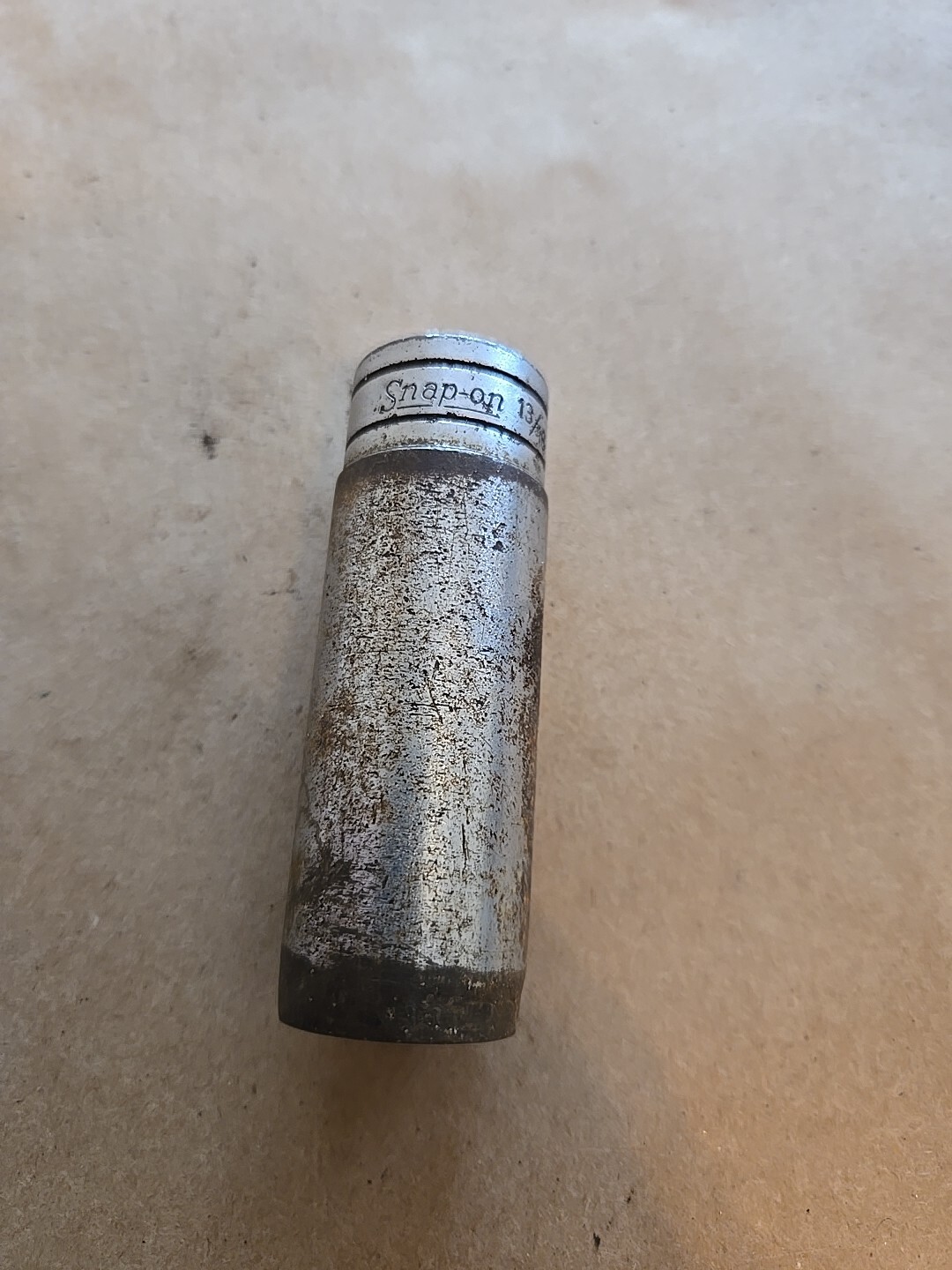 Snap On 1/2″ Drive 13/16″ 12PT Deep Socket Worn Modified S-261