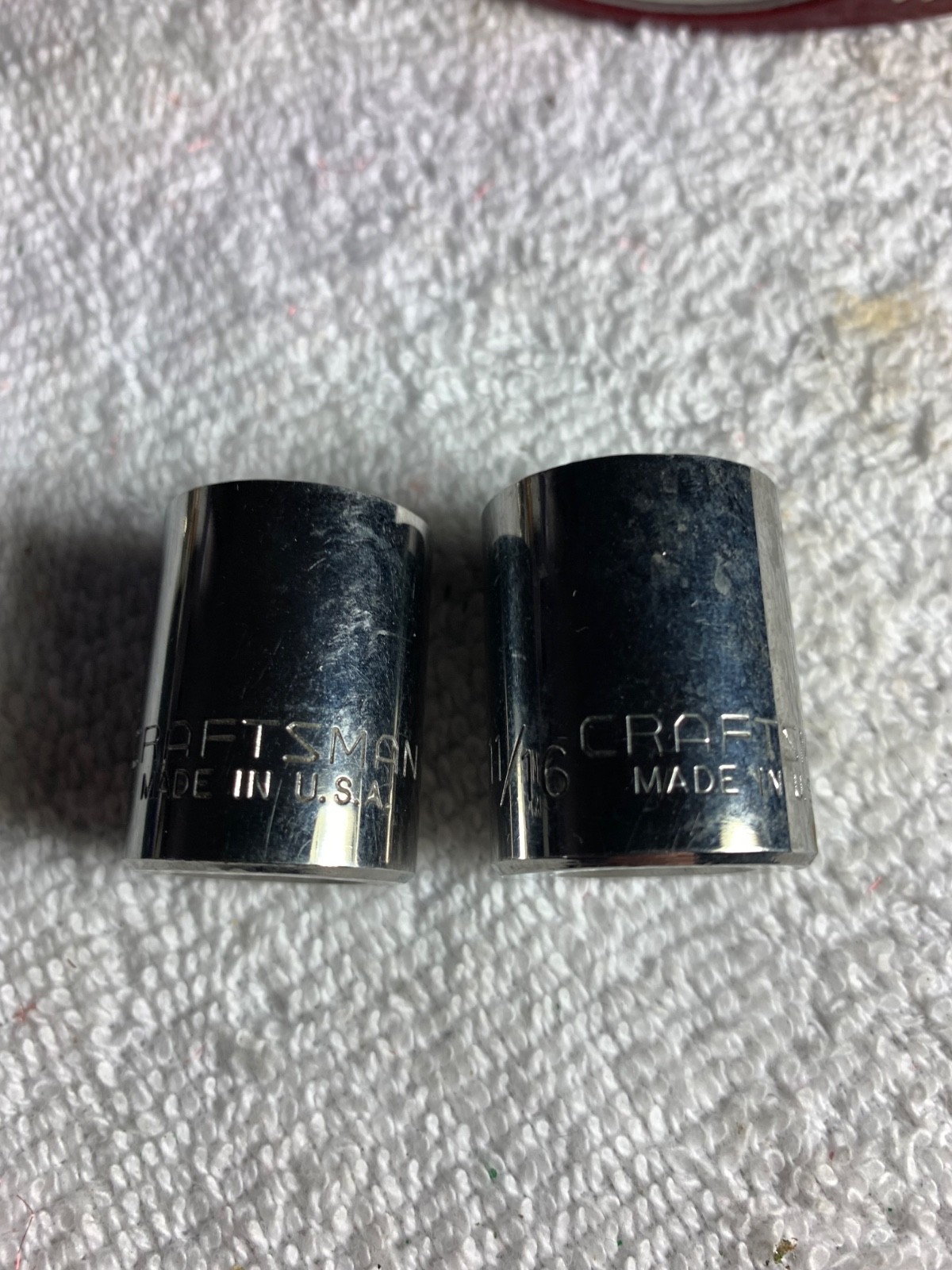 2 – Craftsman Sockets 3/8″ Drive, 5/8”- EE44335 & 11/16”- EE 44336