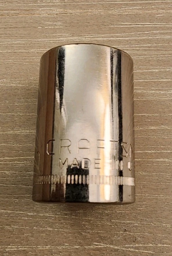 Craftsman USA 19mm Socket 12 Point 1/2″ Drive Inverted G1 44238