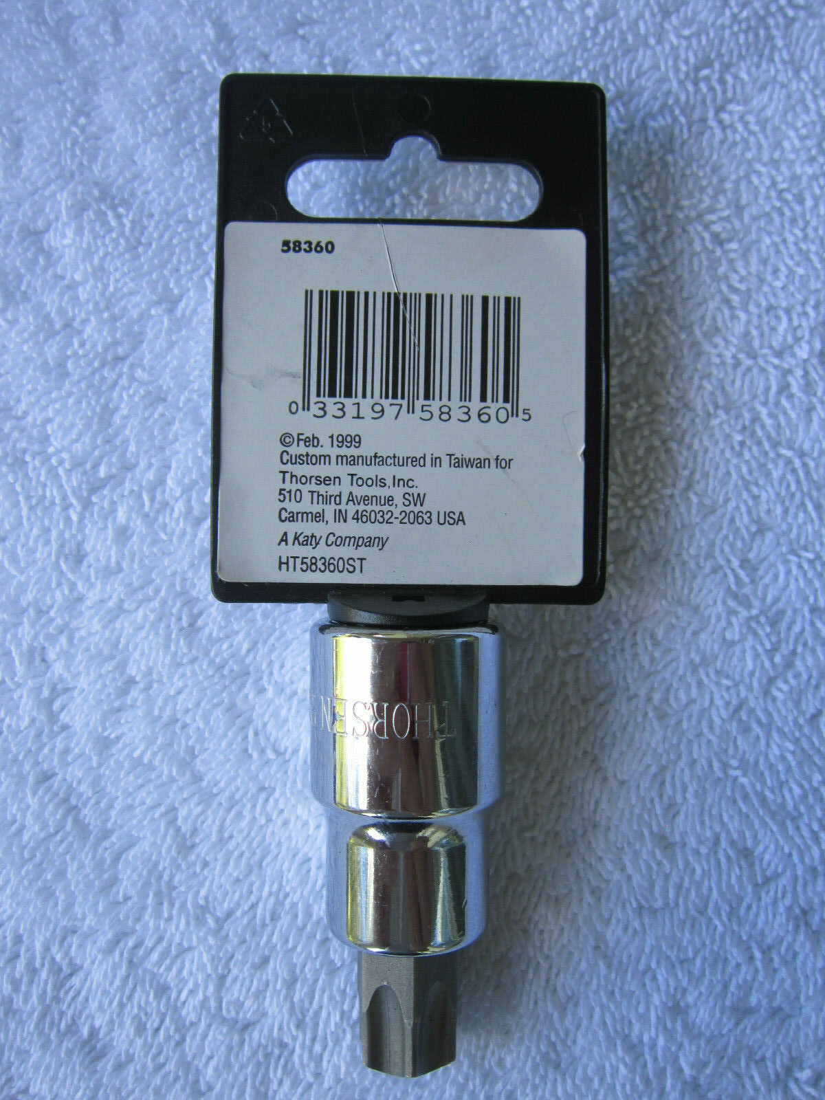 Thorsen – T60 (1/2″ Drive) Torx Star Bit Socket (Part # 58360) **NEW** (T-60)