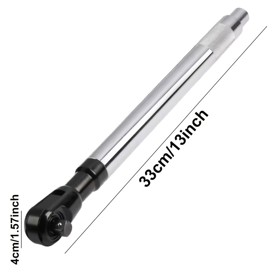 Automobile repair manual tools: 1/2″ heavy-duty 3-in-1 offset wrench extension,