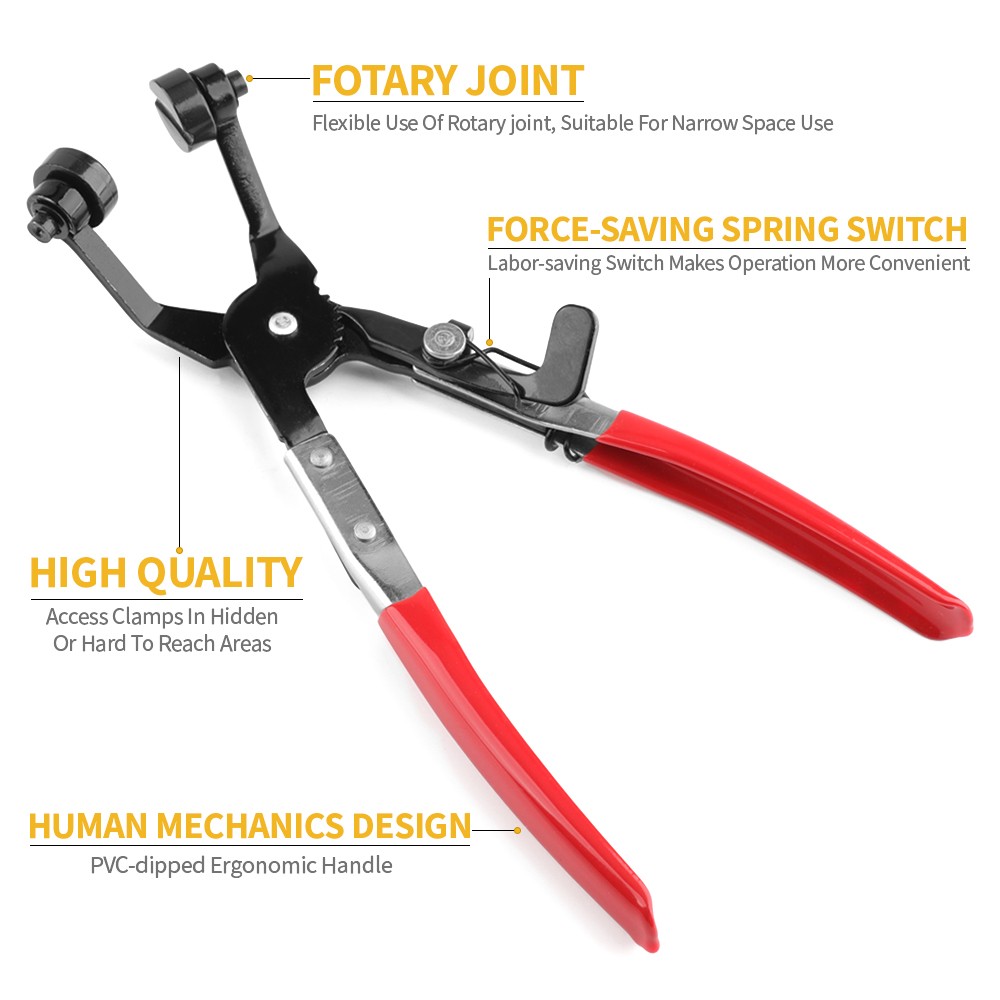 45° Hose Clamp Pliers Water Tube Ring-Type Vehicle Tools Clip Flat Belt Removal
