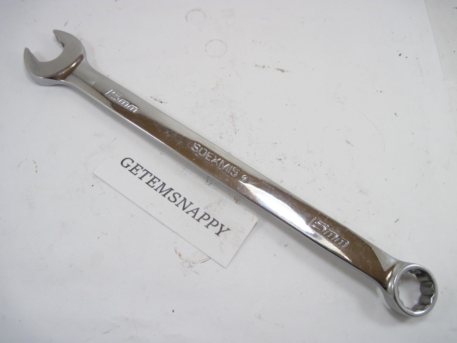 Snap On 15mm 12pt Flank Drive Plus Metric Wrench SOEXM15 NICE