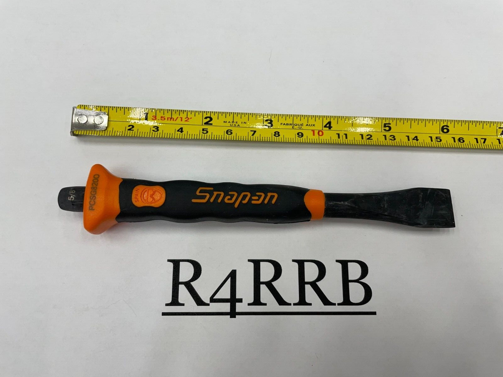 Snap-on Tools SPAIN NEW ORANGE Soft Grip 5/8″ Flat Edge Chisel PCSG820O