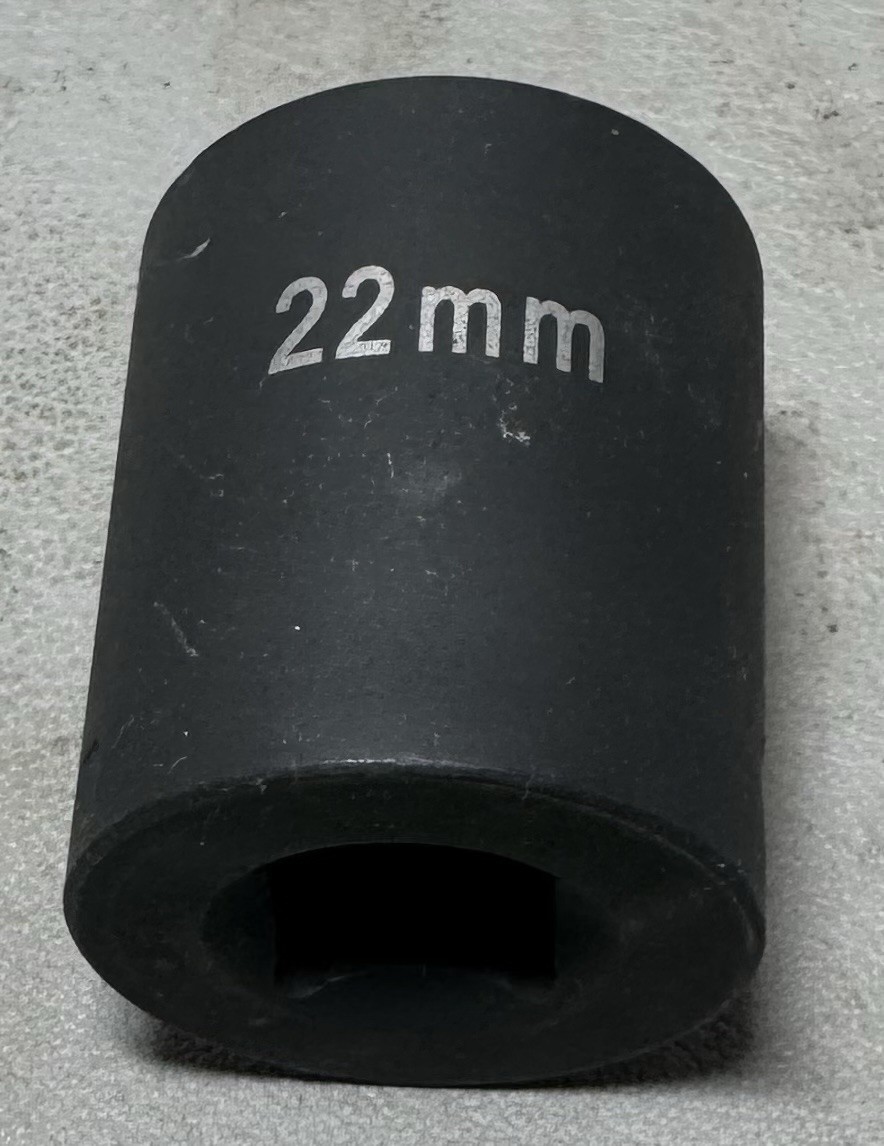 Blue Power by Cornwell CBP1313M 22MM 1/2” drive 6 point impact socket