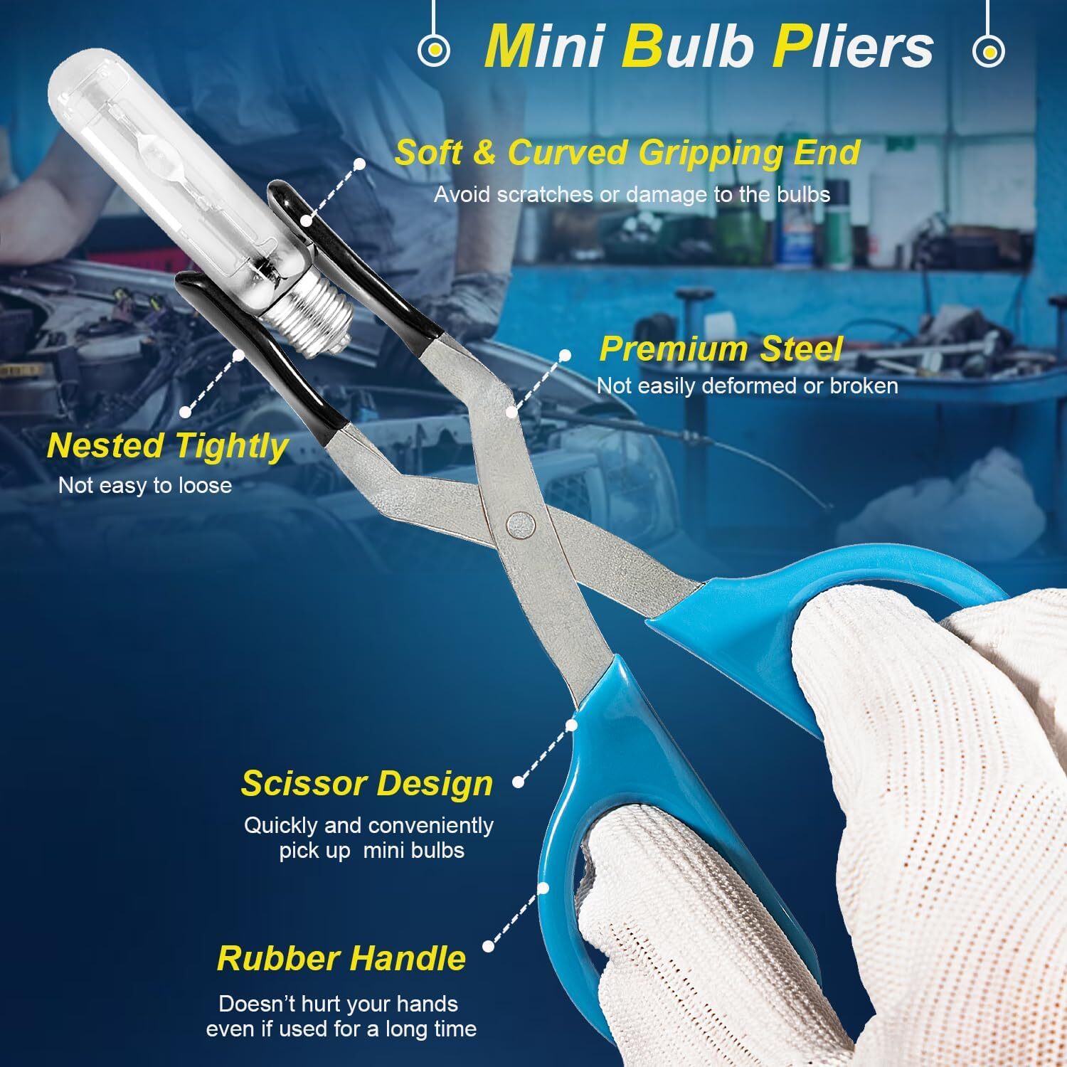 Mini Bulb Pliers, Mini Bulb Removal Tool for Removing Miniature Mini Bulbs