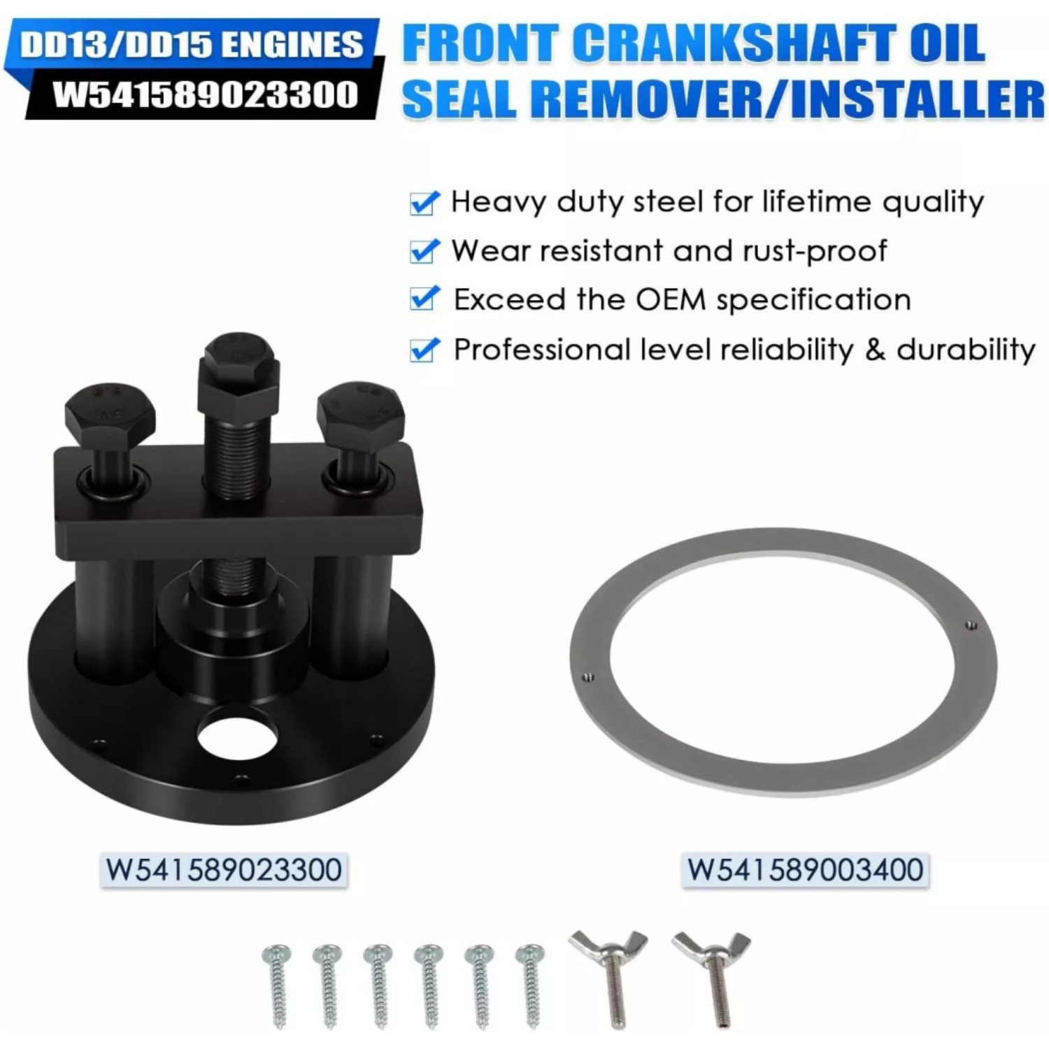 W541589023300 Front Crankshaft Seal Remover,Installer Tool For Detroit😊