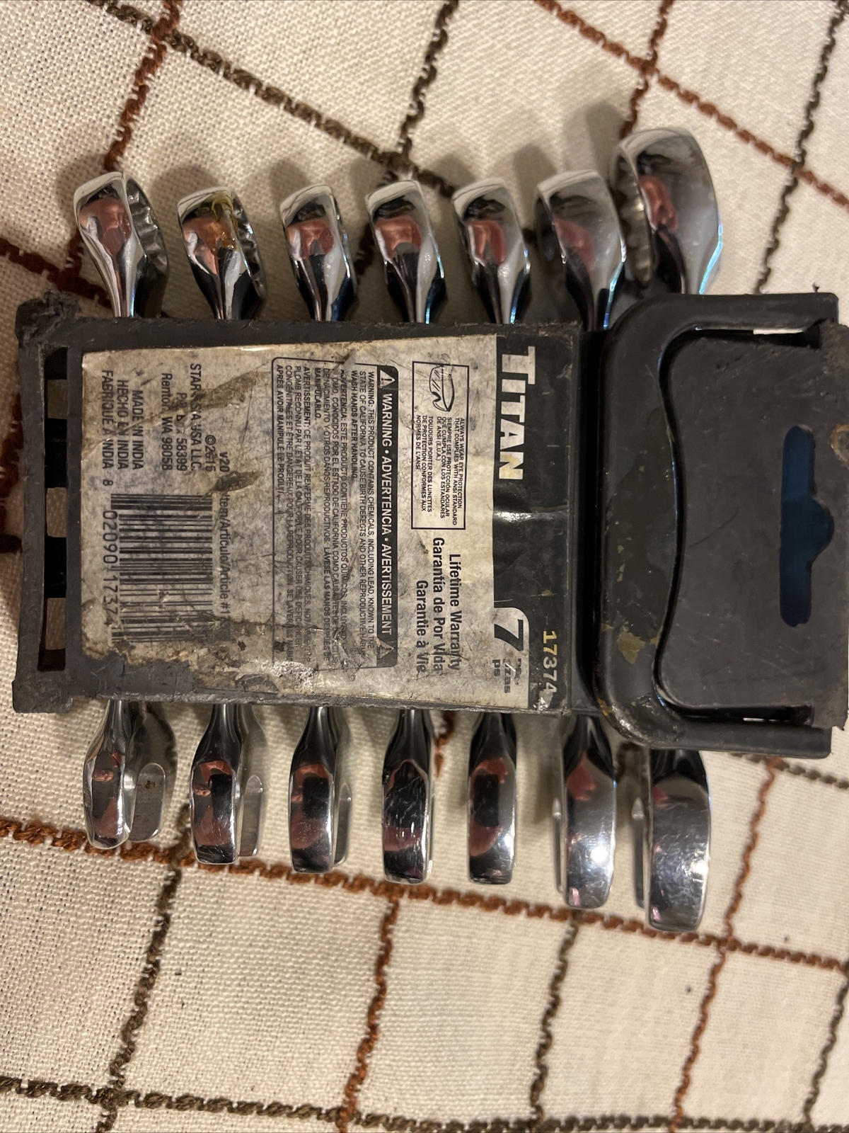 Titan CRV TOOLS MM 10-16 USA STUBBY 12 PT Combination WRENCH 4.5-6Inches