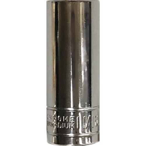 2 – Great Neck 11/16″ X 3/8″ Deep Drive Socket 6 Point (S1214) Chrome Vanadium