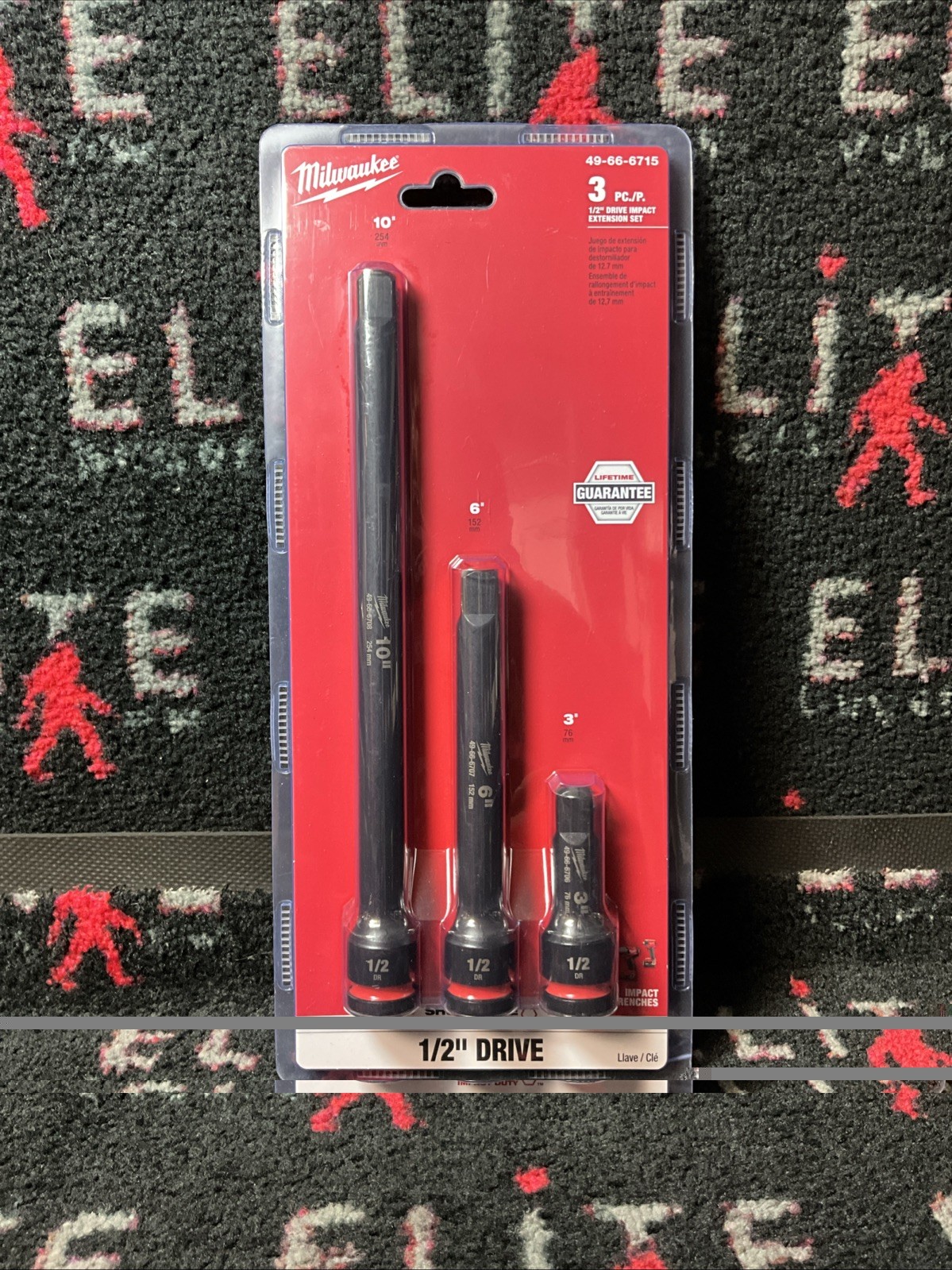 Milwaukee 3pc 3/8″ Drive Impact Extension Set