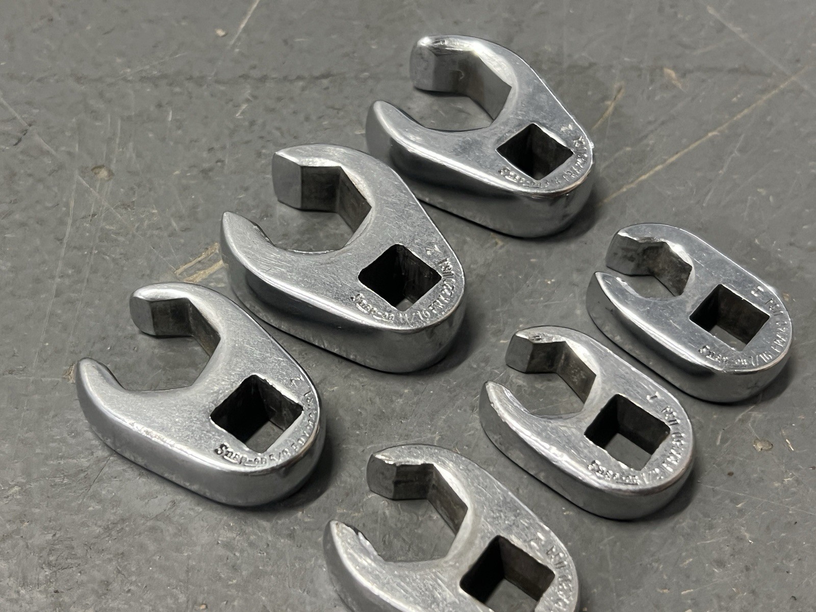 6 Piece SNAP ON Tools SAE 3/8″ Drive Crowsfoot Wrench Set FRX140-FRX240