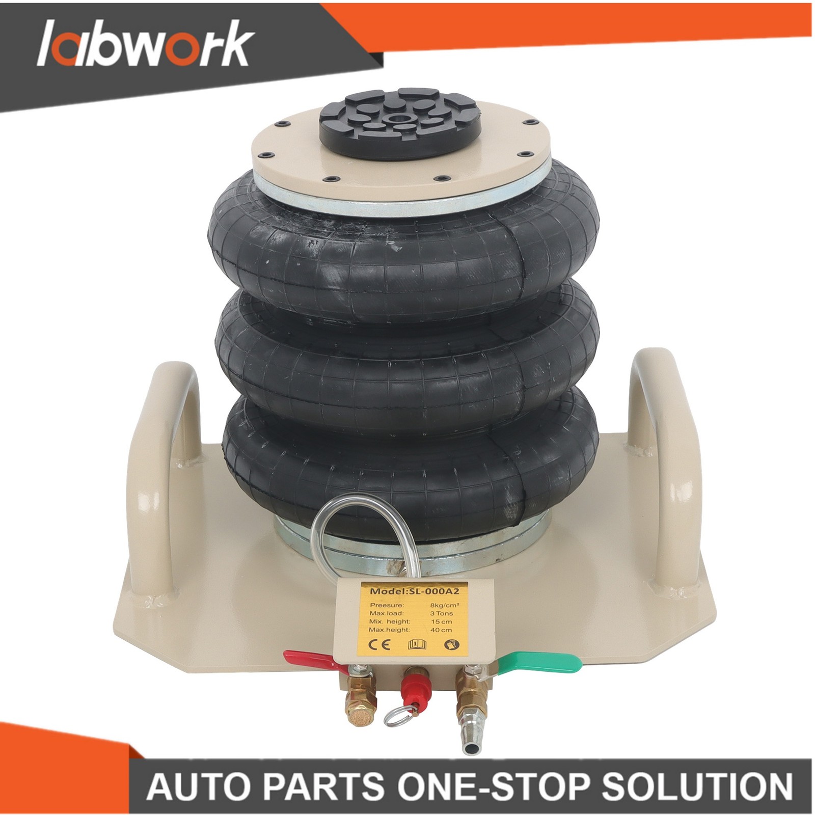 Labwork Triple Bag Air Jack 3 Ton/6600 lbs Pneumatic Jack for Car SUV Lifting