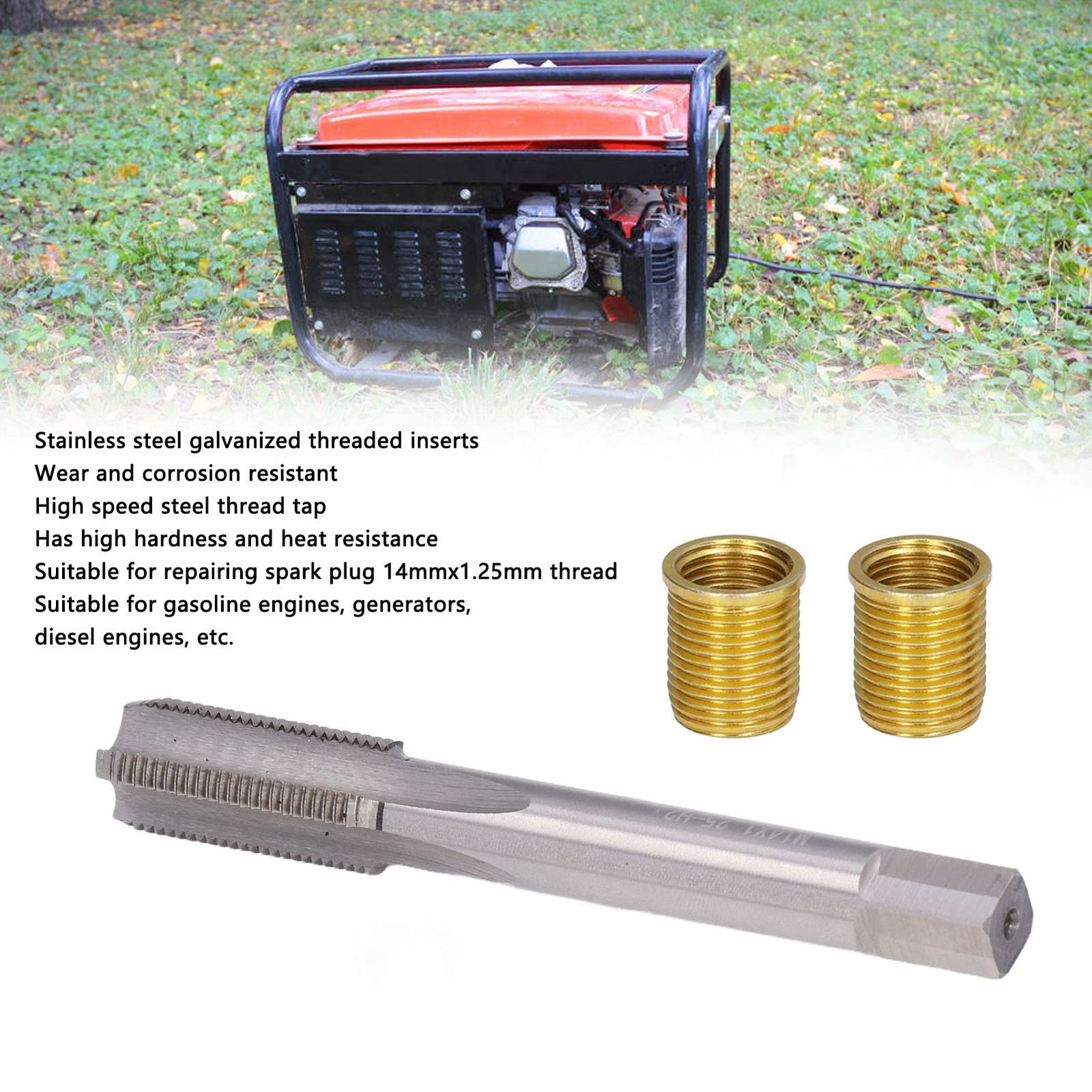 12Mm X 1.25 Helicoil Kit, m12x1.25 Spark As picture show, show