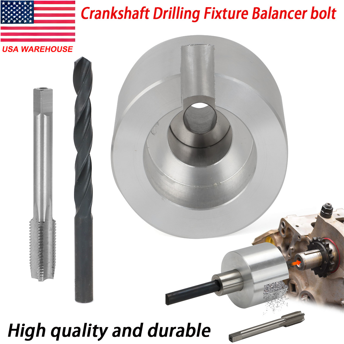 Crankshaft Drilling Fixture Balancer Bolt Tool , 283 327 250 235 261 230 348 409