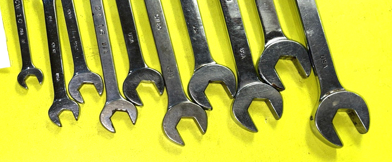 MAC TOOLS 10 PIECE SAE. STANDARD COMBINATION WRENCH SET 12 POINT 5/16 TO 7/8