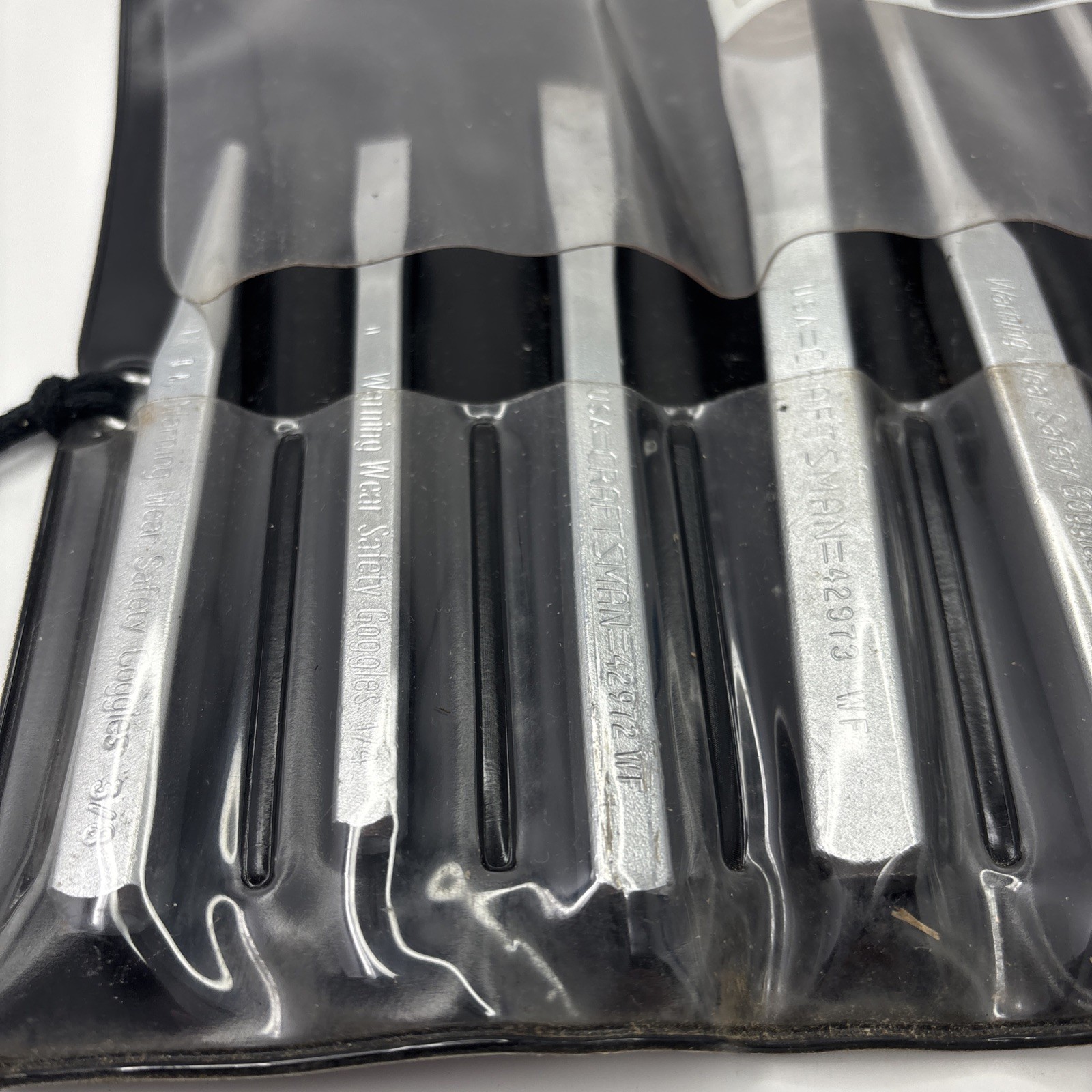 Craftsman 43032 Punch & Chisel Set 10 pc Set WF W/Org Pouch Complete + 42976 USA