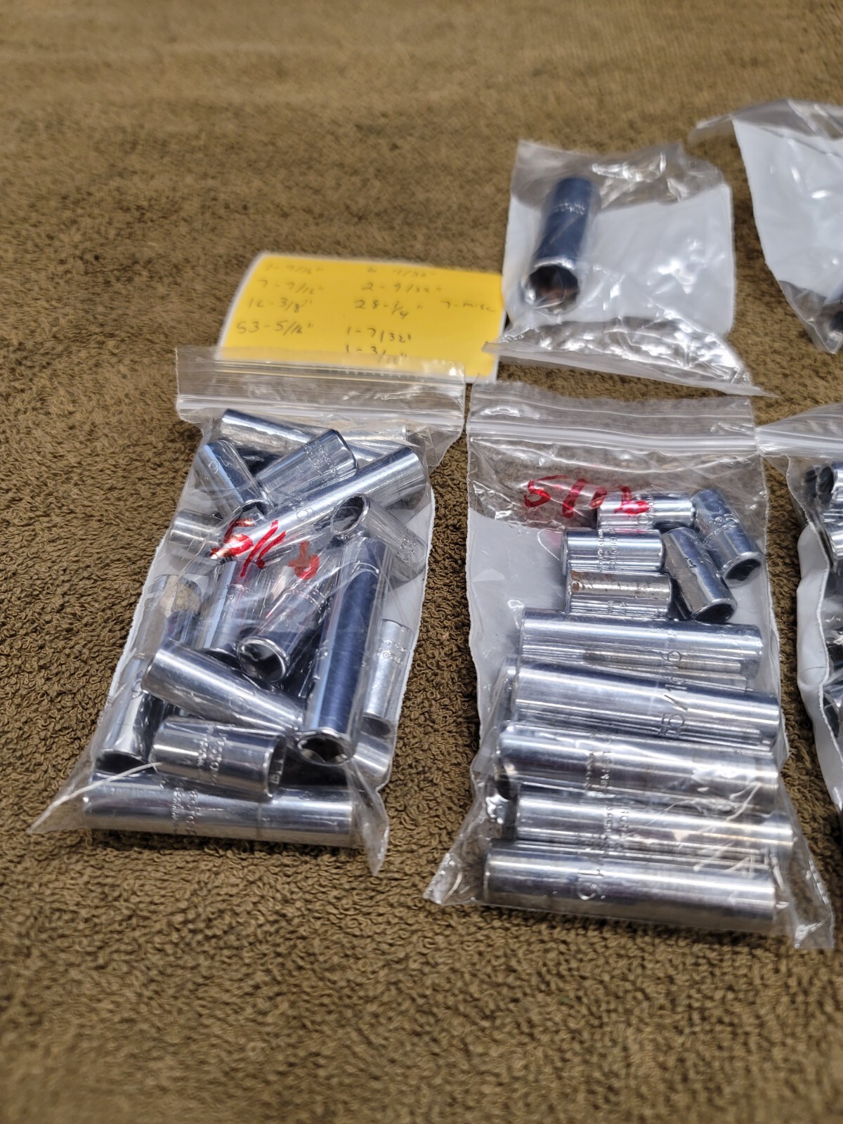 122 Proto 1/4″ Drive Sae Sockets 9/16 7/16 3/8 5/16 11/32 9/32 1/4 7/32 3/16 Lot