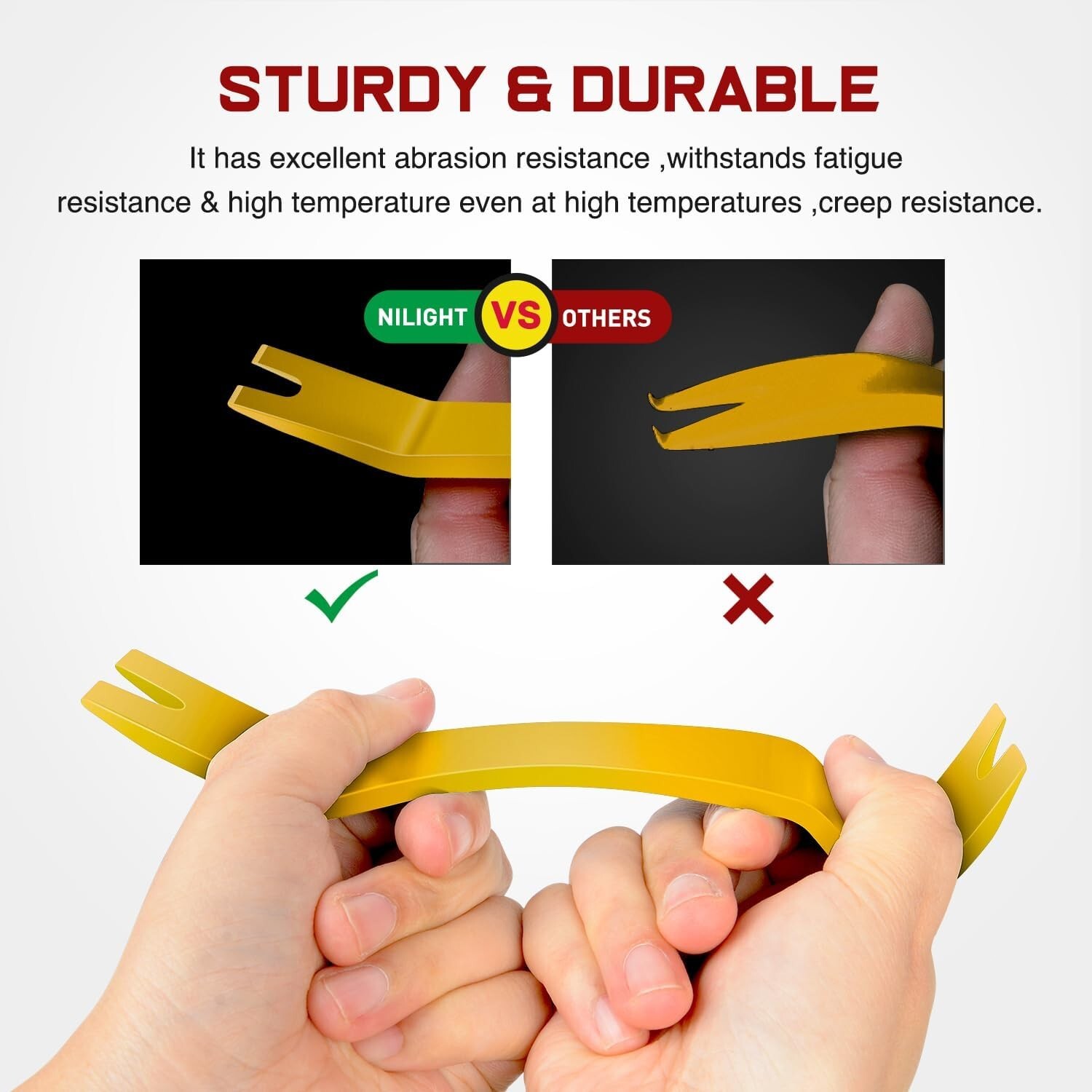 Nilight 8PCS Auto Trim Removal Tool Kit No-Scratch Removal Tool Kit