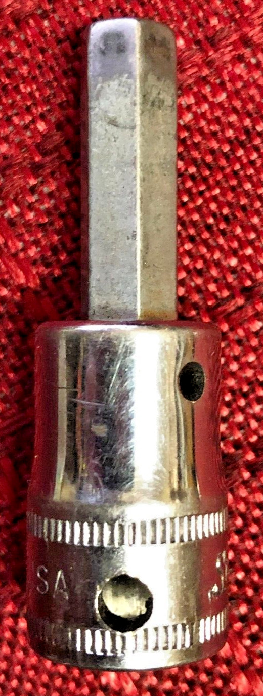 Snap On FAM8A Metric 8mm Hex/Allen Bit Socket 3/8″dr 2″L USA Good 8/10 j1