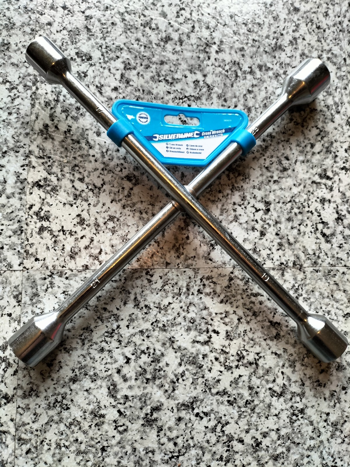 Silverline 380629 , 17mm 19mm 21mm & 23mm Cross Wrench