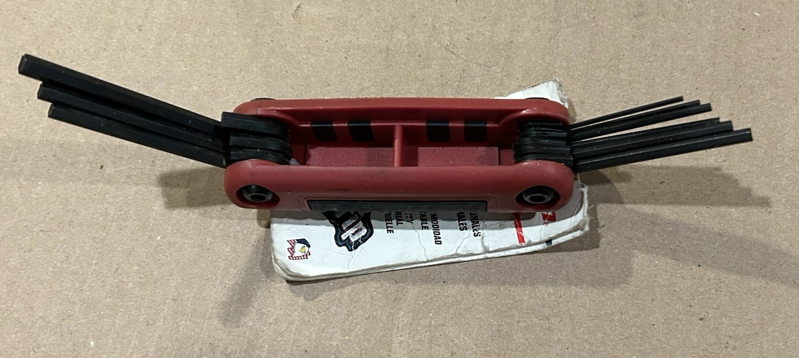 NOS. AWEF9K Snap-On Hex Wrench Inch Size Tool Sizes .050 Mm To 3/16 In