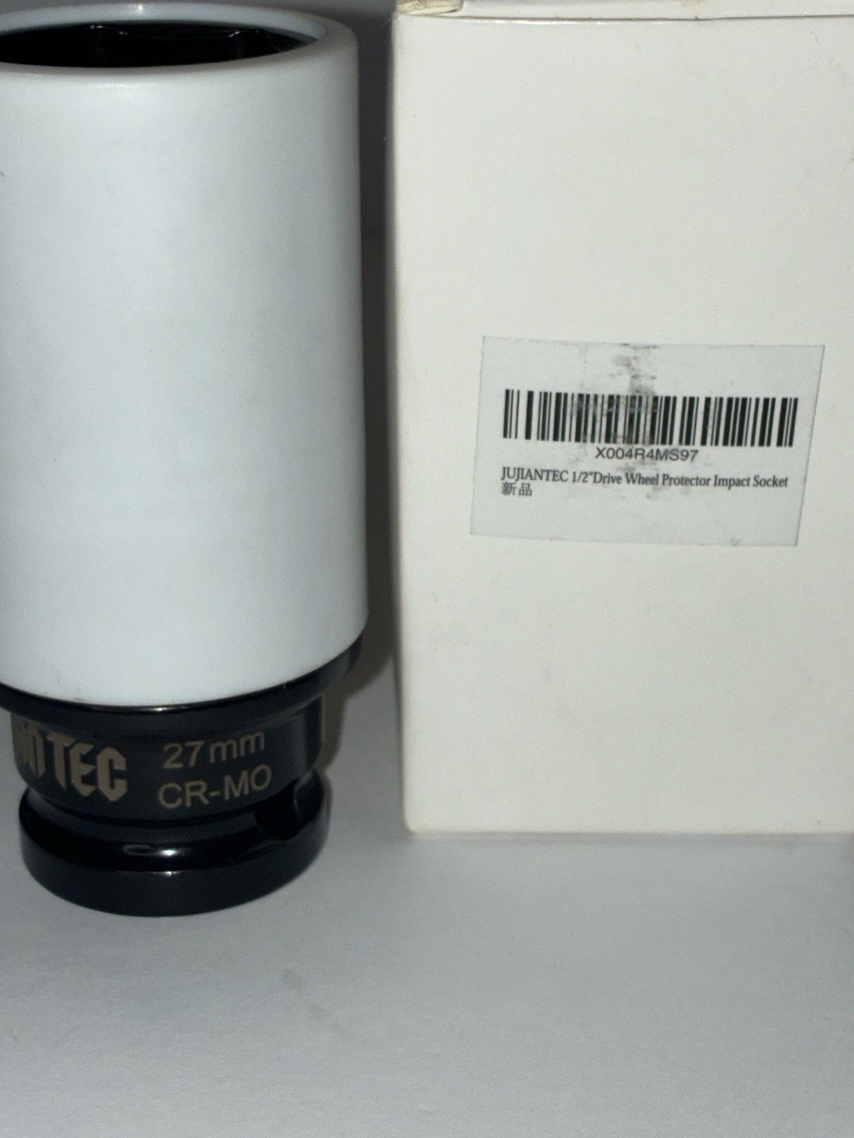 JUJIANTEC 27mm 1/2” Drive Wheel Protector Impact Socket (CR-MO steel)
