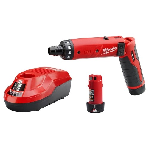Milwaukee 2101-22 M4 1/4″ Hex Lithium-Ion Cordless Screwdriver Kit