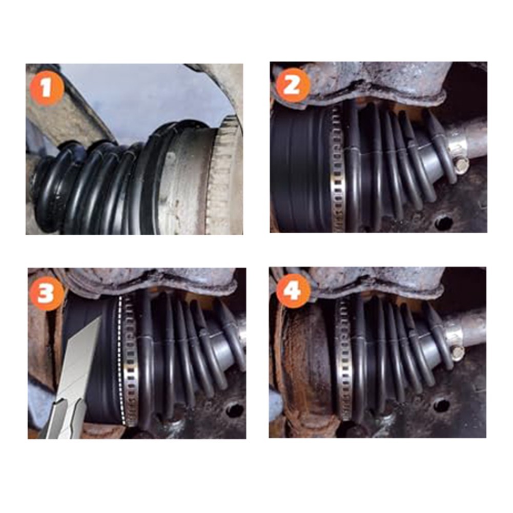 For CV Boot Repair Kit Complete with Expander Tool Soft Axle Boots and Clamps