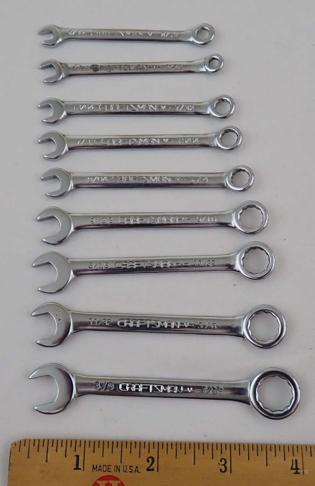 Craftsman SAE Ignition Wrench Set 9 pieces (missing 1/4″ – 9/32″)