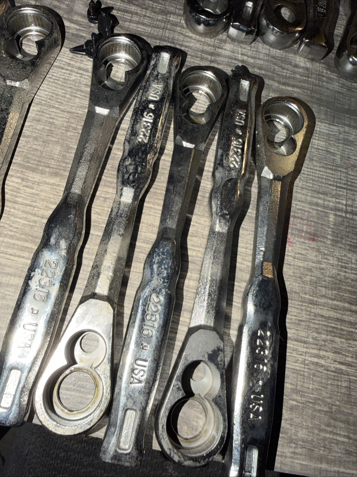 (20) Kobalt Tools USA 3/8” Drive Ratchet Forgings Only And Lever No Guts 22316