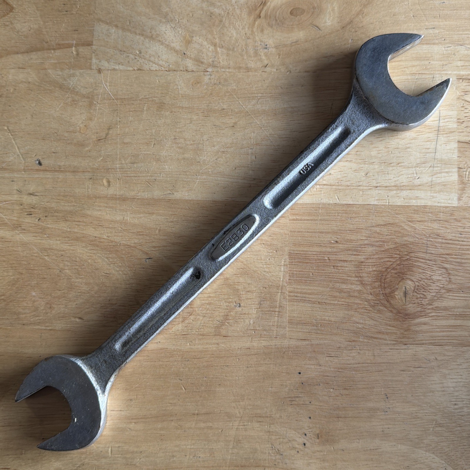 Bonney Tools 7/8″ x 15/16″ Double Open End Wrench E2830 Vintage Made in USA