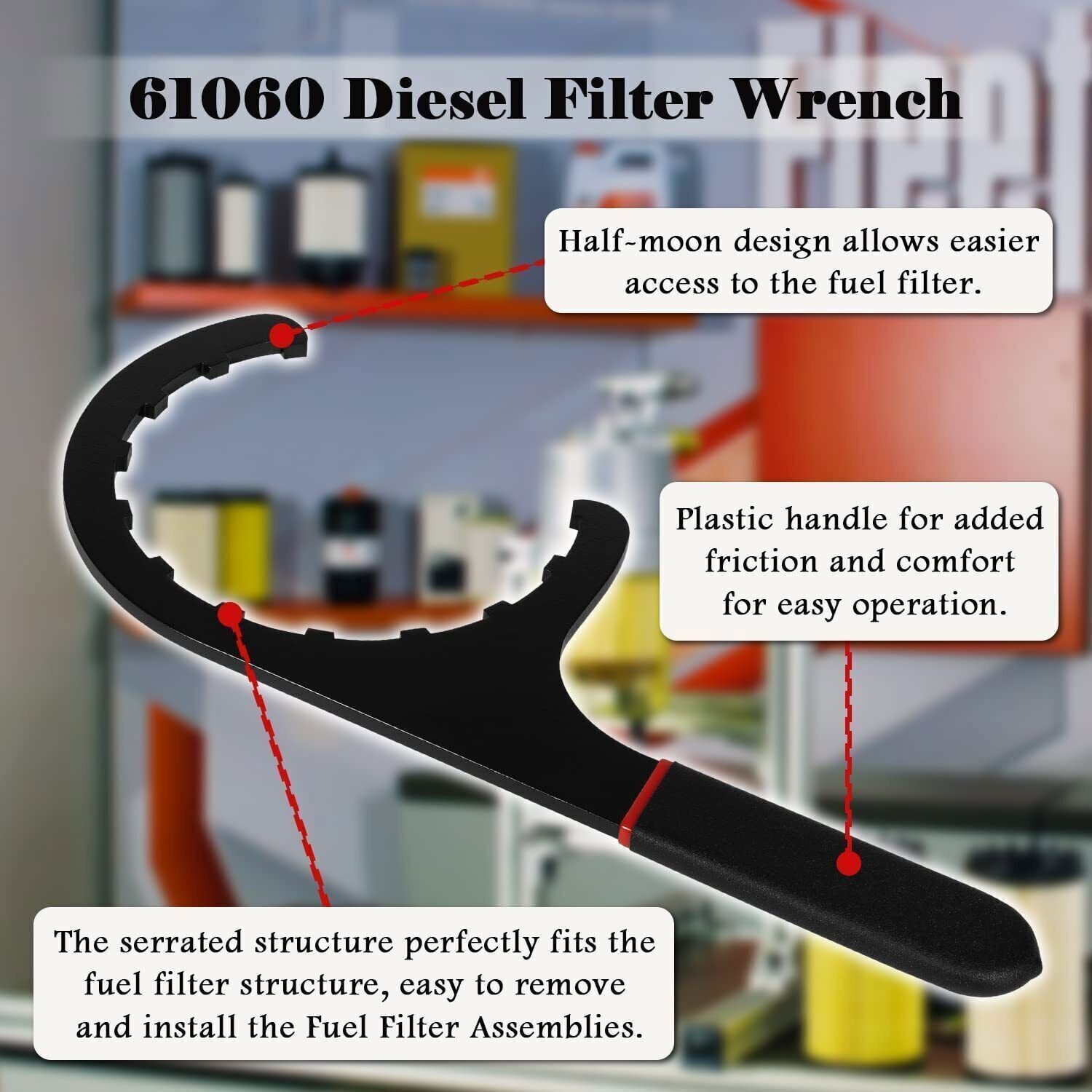 61060 Diesel Filter Wrench for Paccar Fuel Filter Removal Tool for Kenworth