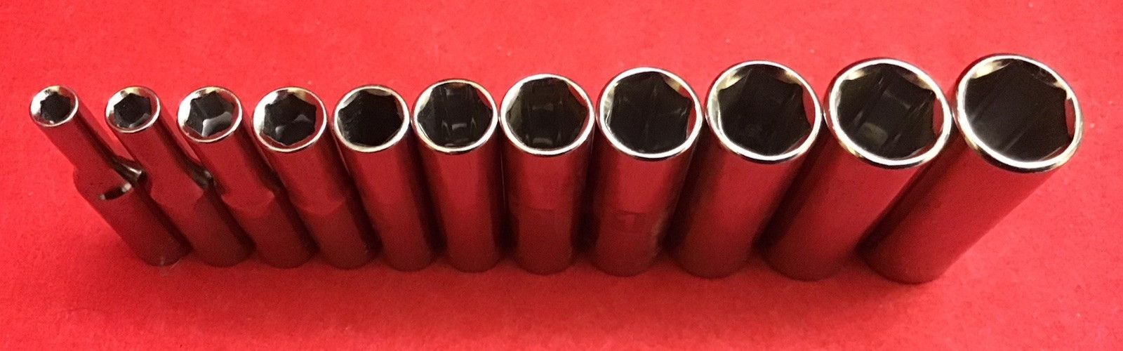 NEW CRAFTSMAN USA 1/4” DR. METRIC DEEPWELL ( 15 PC. ) SOCKET SET 4-14mm