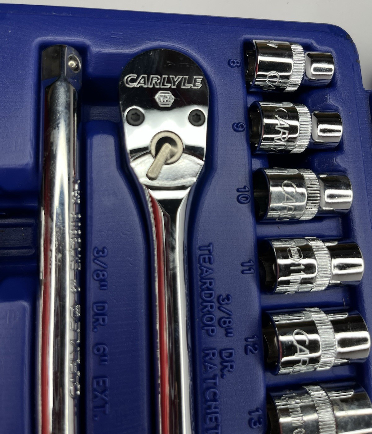 Carlyle Tools by NAPA SS38017M 3/8” Dr 6 Pt 17 pc Socket Set Metric Accessories