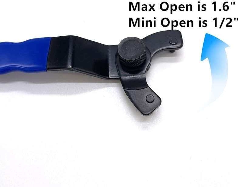Versatile Adjustable Wrench – High Carbon Steel, 12-46mm for Grinders & More