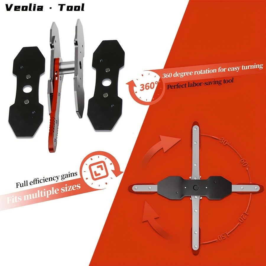 Brake Caliper Press Tool Car Piston Spreader Pad 360 Degree Swing Ratchet Hand W