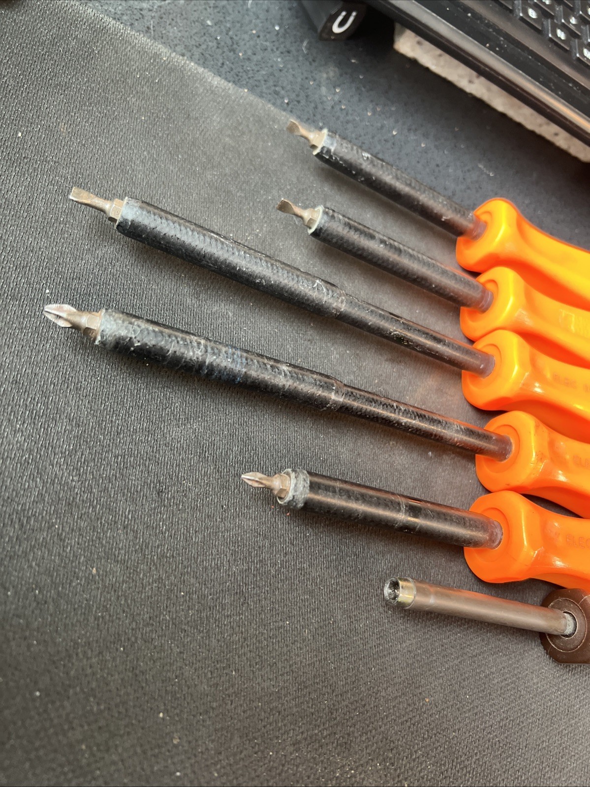 Snap On Non-Conductive Composite Screwdriver Set Electrical 6 PCs WOW⭐️flat Phil