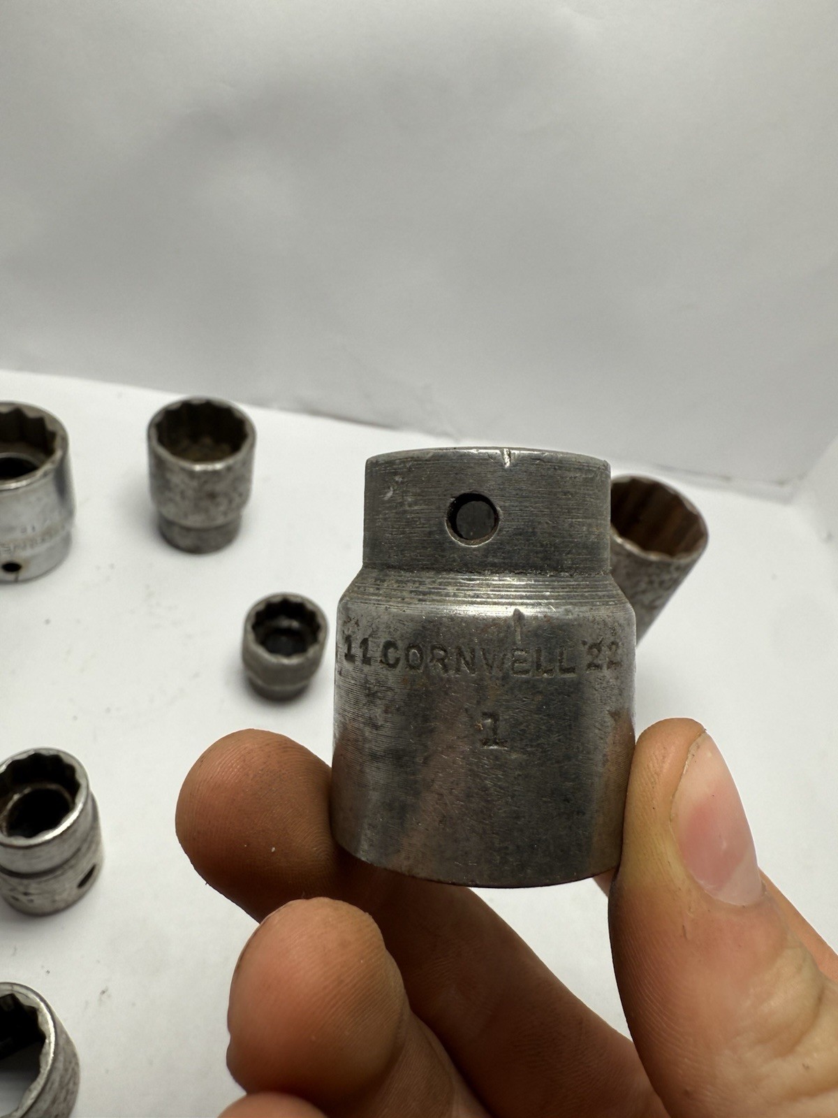 Lot Of 18 Cornwell 12 Point 6 Point 1/2 3/8 Sockets Vintage Different Sizes