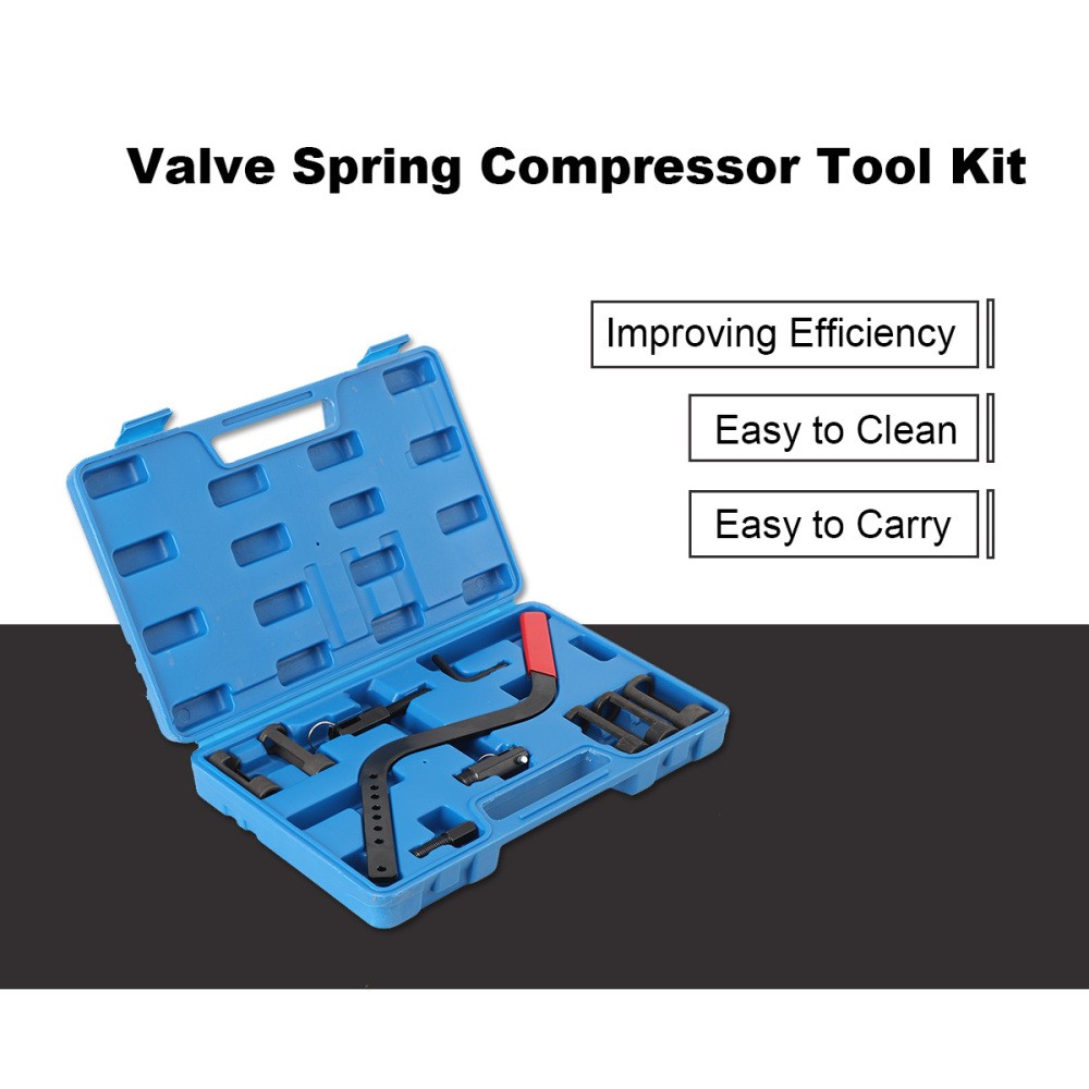 Valve Spring Compressor Kit 4 Adapters Remover and Installer Disassembling Tool