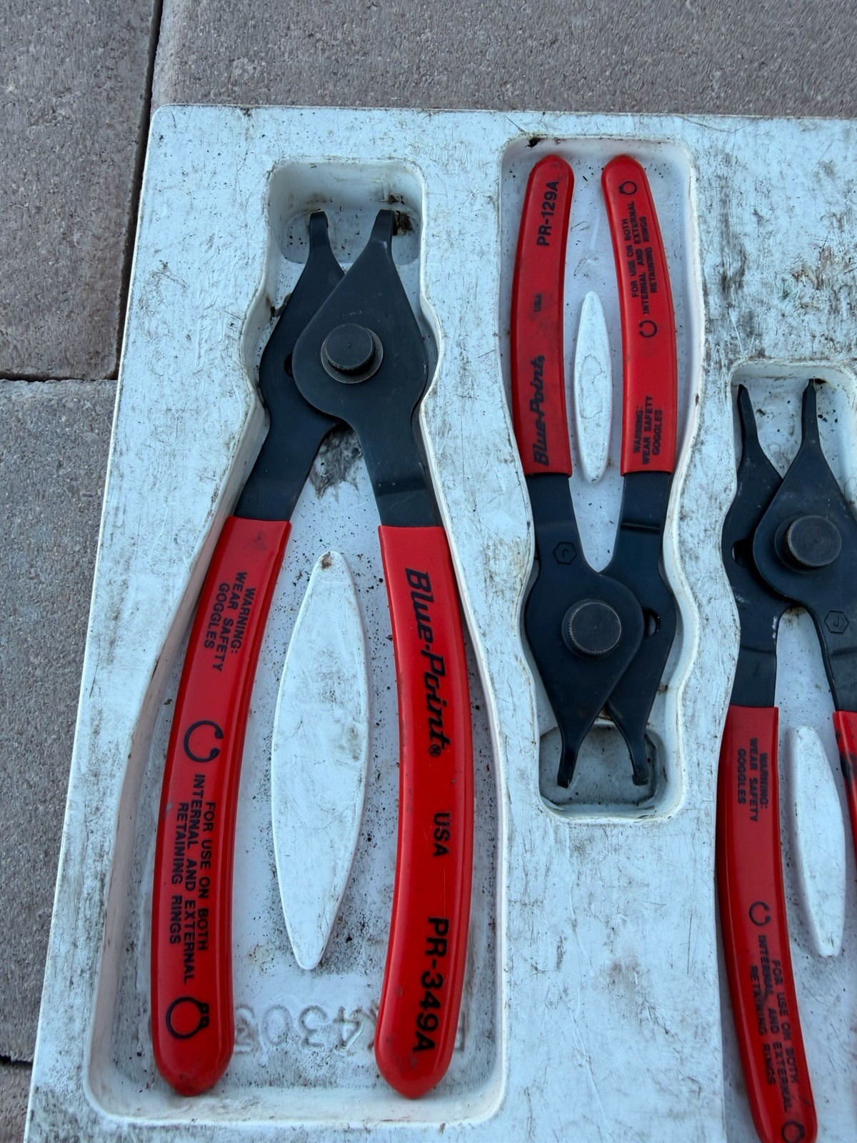 BLUE POINT Snap Ring Plier Set Stripper 5 Piece PR 34A,PR12A,PR32A,PR129A,PR349A