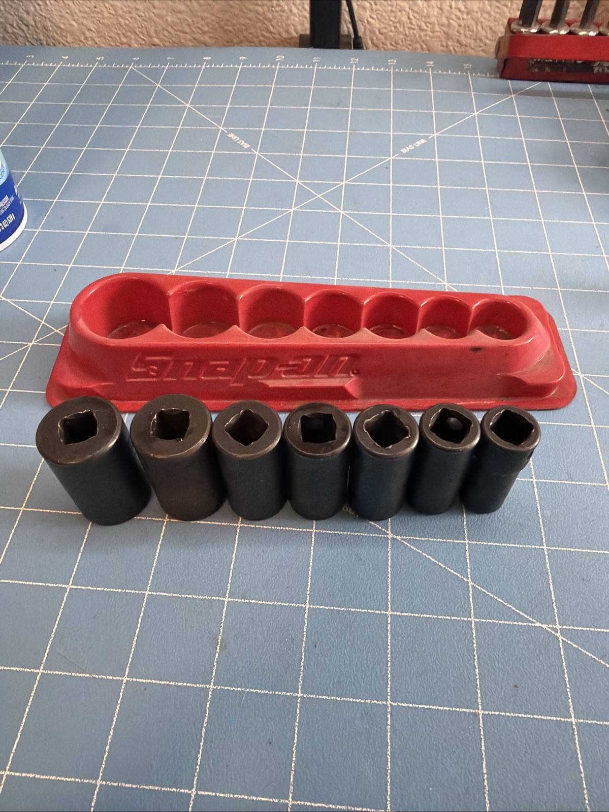 snap on 207imfs 7 piece 3/8 drive sae semi-deep impact socket set