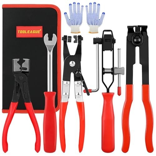 CV Boot Clamp Pliers Set 5-Piece with Storage Bag for Car ATV UTV